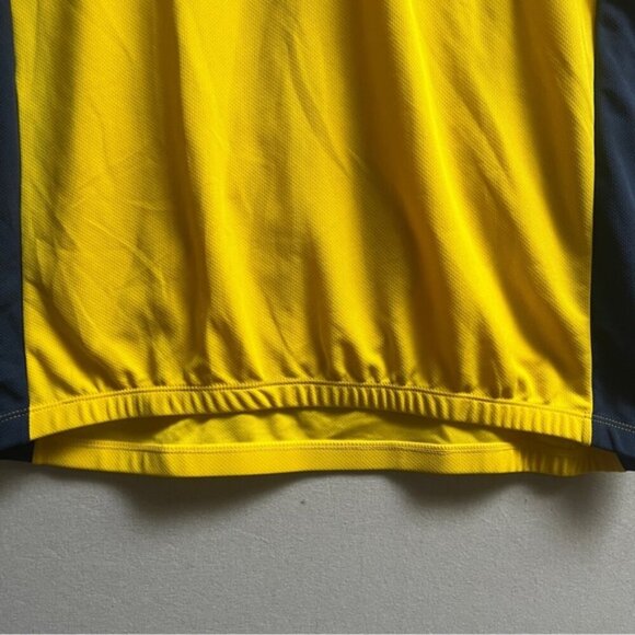 Sugoi cycling bright yellow blue jersey shirt Sz XL - Picture 5 of 10